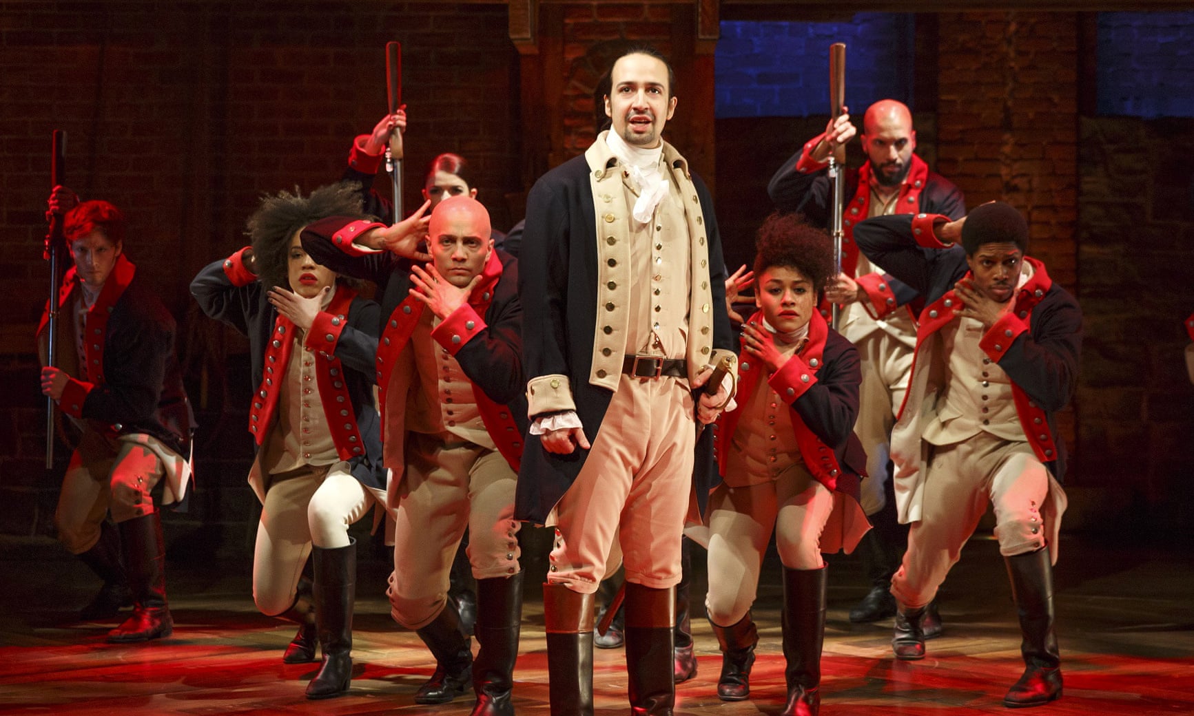 Still from Hamilton the Musical — the clip “Election of 1800”