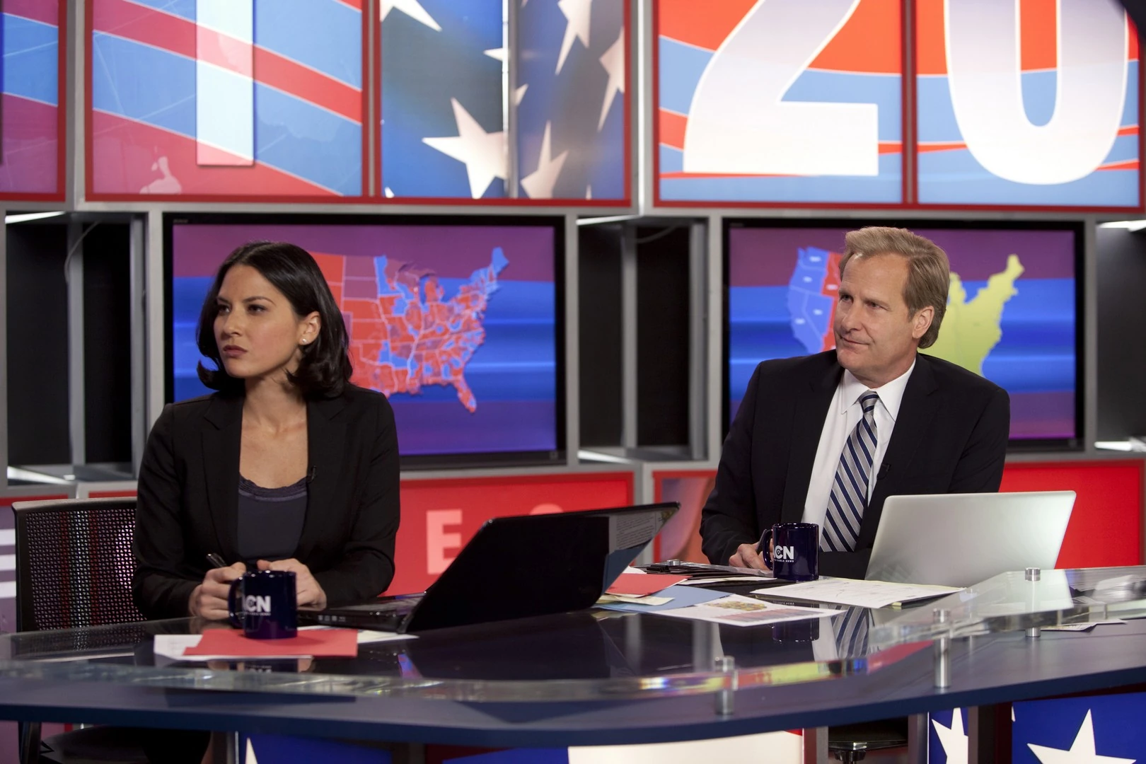 Still from The Newsroom — the clip “The 112th Congress”