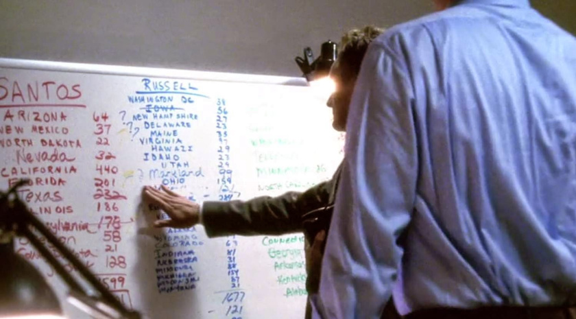 Still from The West Wing — the clip “2162 Votes”