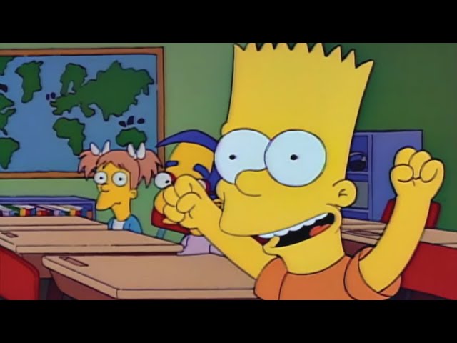 Still from the clip “Student Election in The Simpsons”