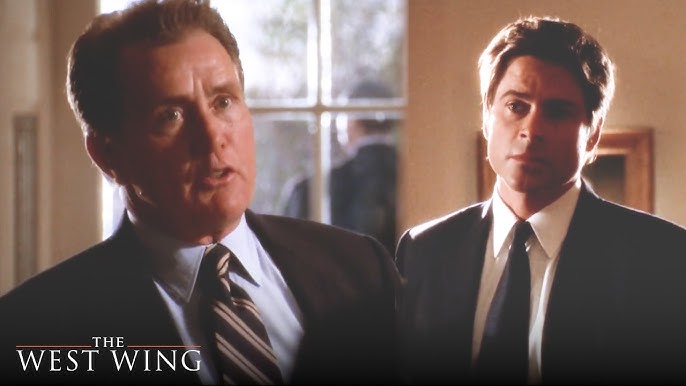 Still from The West Wing — the clip “You Can’t Sue the President (or a King)”
