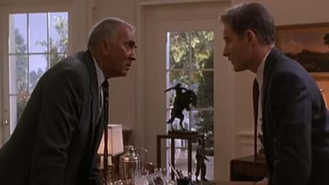 Still from the clip “You’re Fired” (Dave, Warner Bros.)